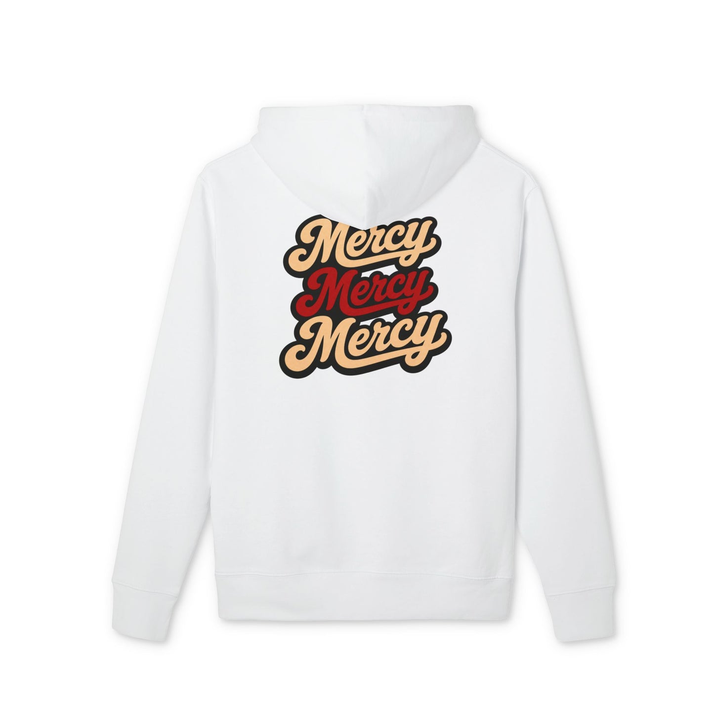 Mercy Mercy Mercy Hoodie — Retro Script Graphic Pullover