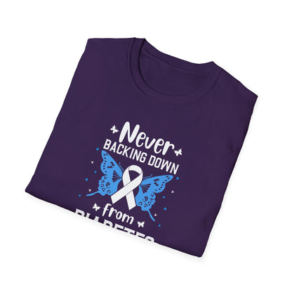 "Never Backing Down from Diabetes"  T-Shirt
