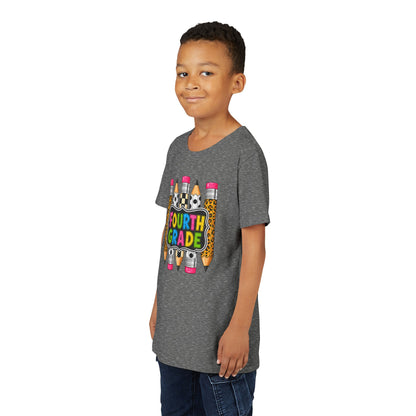 Fourth Grade Pencil Kids Tee – Back to School Youth Shirt
