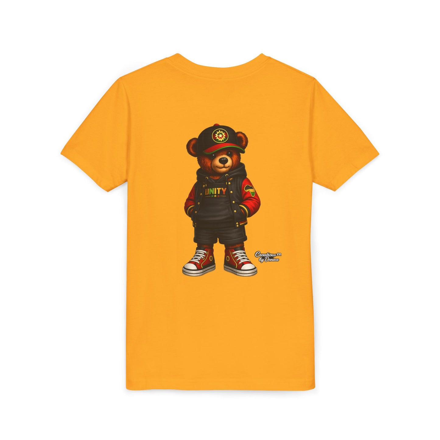 Youth Tee — 'Unity' Streetwear Teddy Bear Graphic Shirt