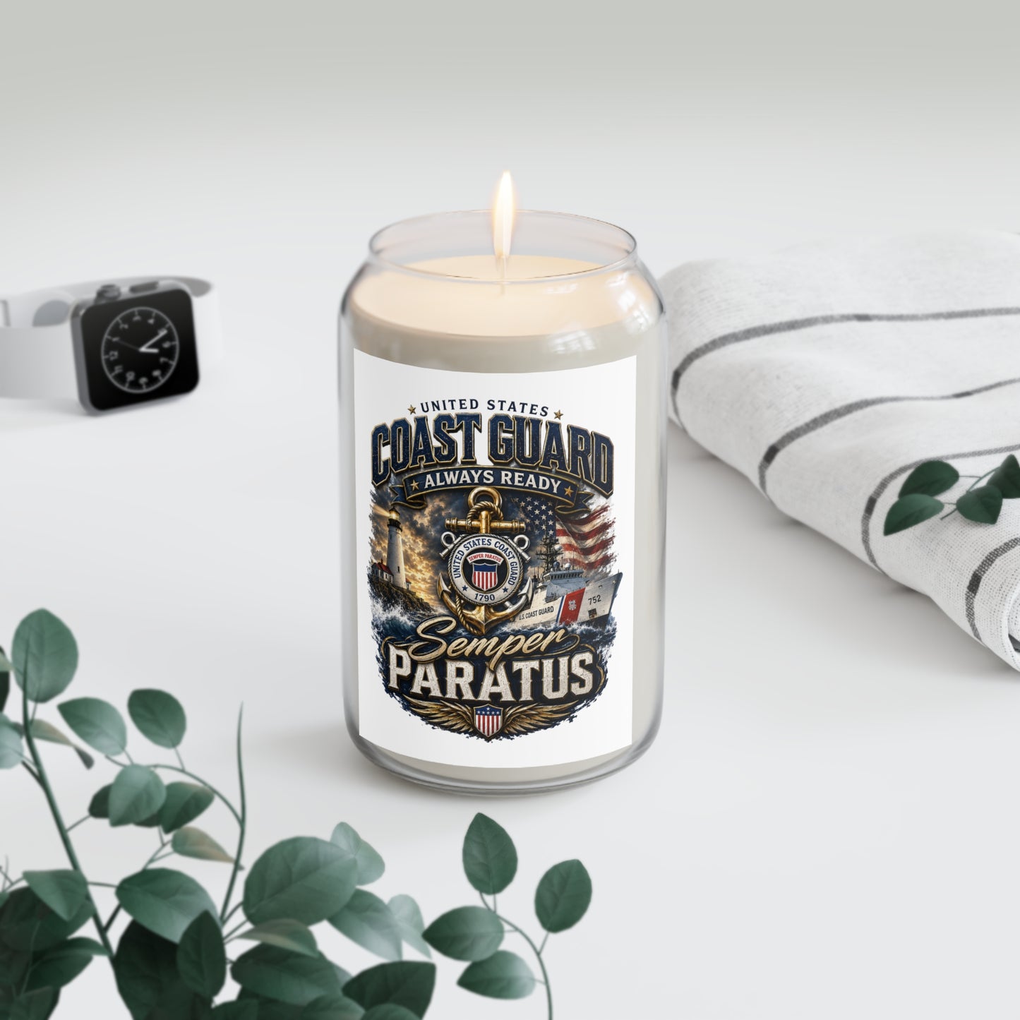 Coast Guard Semper Paratus Scented Soy Candle — 13.75 oz