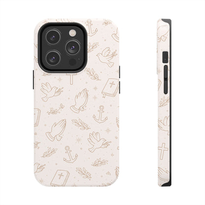 Symbols of Grace Phone Case | Christian Floral iPhone Case