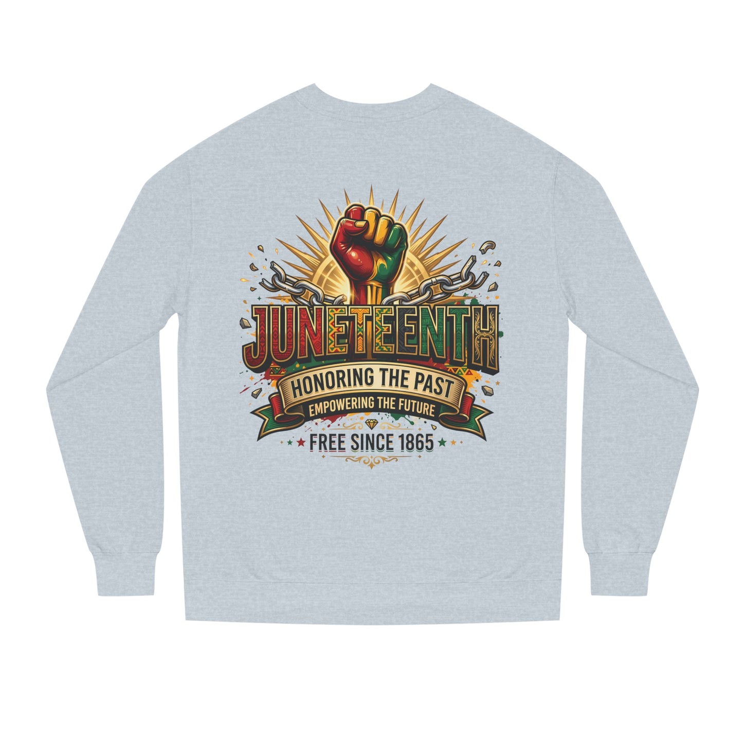 Juneteenth Sweatshirt — "Honoring the Past, Empowering the Future" Crewneck