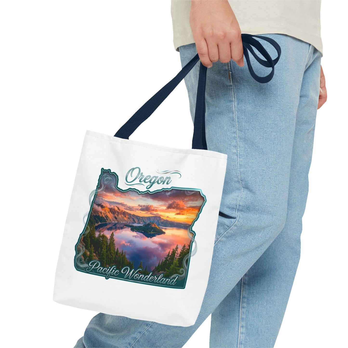 Oregon Scenic Tote Bag — 'Pacific Wonderland' Sunset Landscape Tote