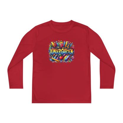 Kindergarten Crayons Youth Long Sleeve Tee