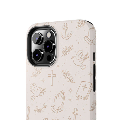 Symbols of Grace Phone Case | Christian Floral iPhone Case