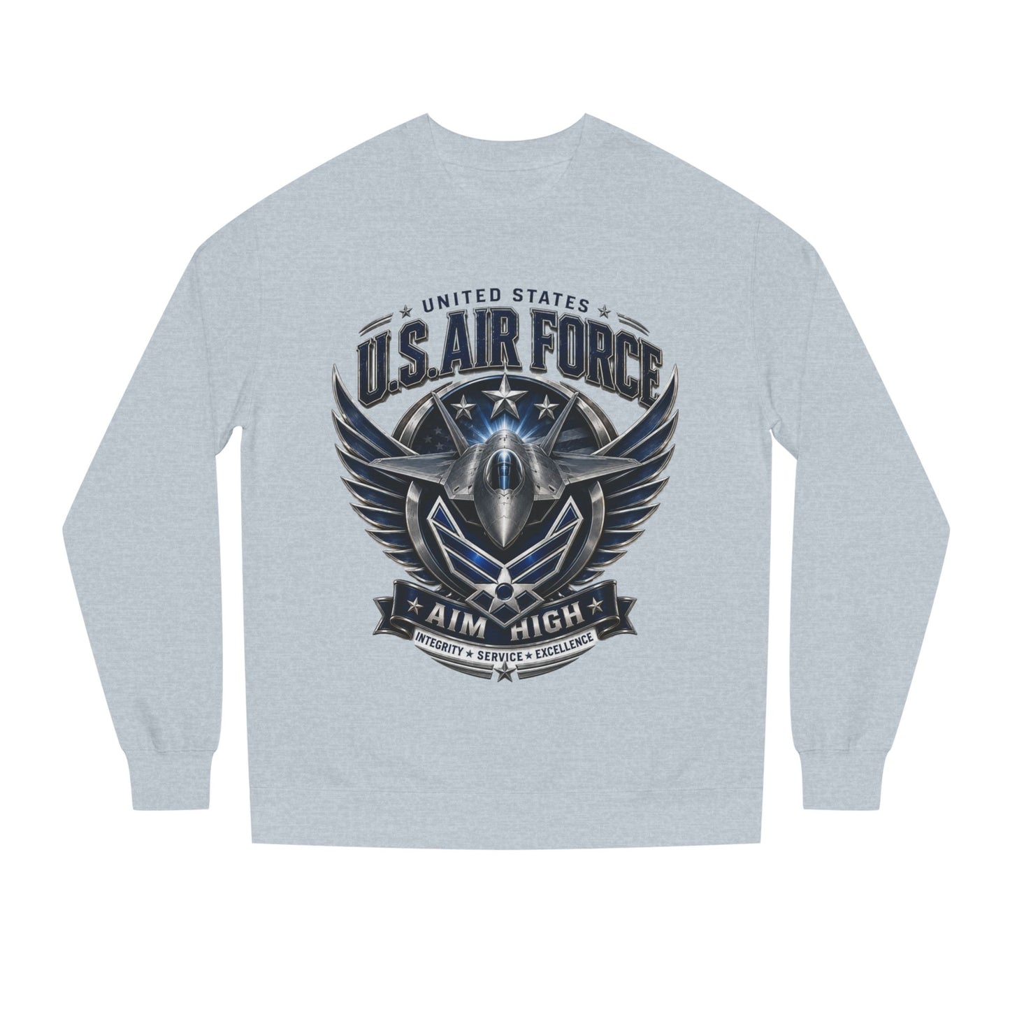 U.S. Air Force 'Aim High' Crewneck Sweatshirt — Military Aviation Graphic