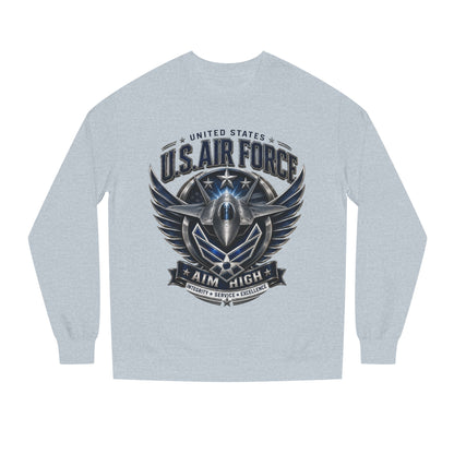 U.S. Air Force 'Aim High' Crewneck Sweatshirt — Military Aviation Graphic