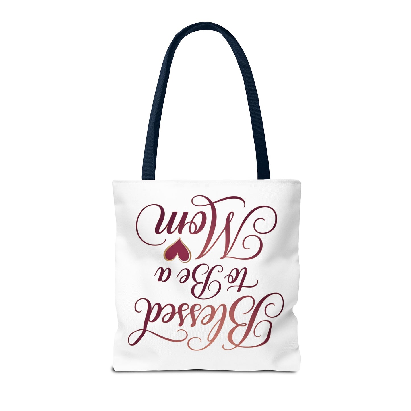 Blessed to Be a Mom Tote Bag – Mother's Day Floral Script Gift