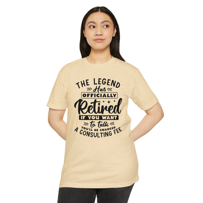 Retired Legend T-Shirt — "The Legend Has Officially Retired" Retirement Gift Tee
