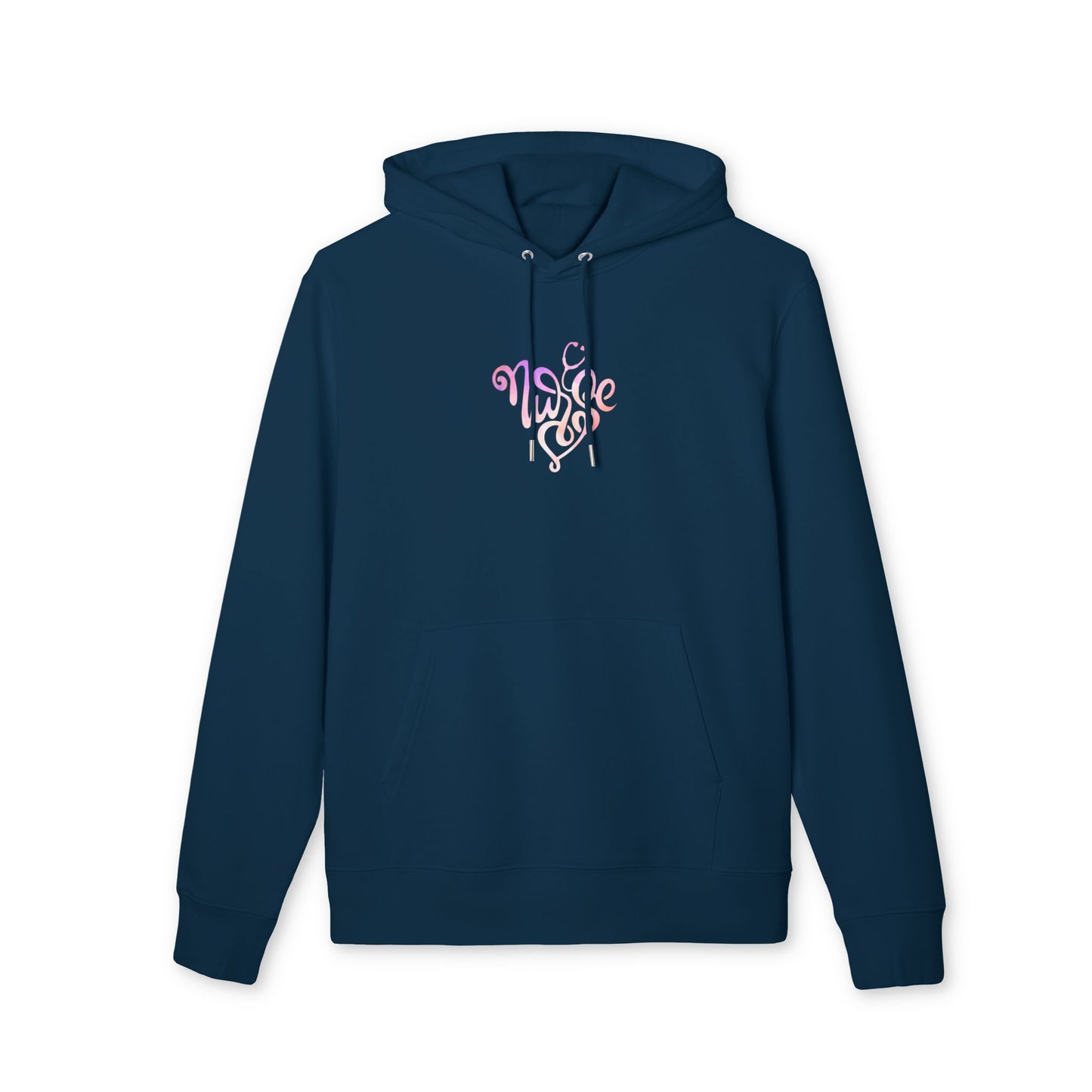 Nurse Heart Hoodie — Pink Script Nurse Logo Pullover