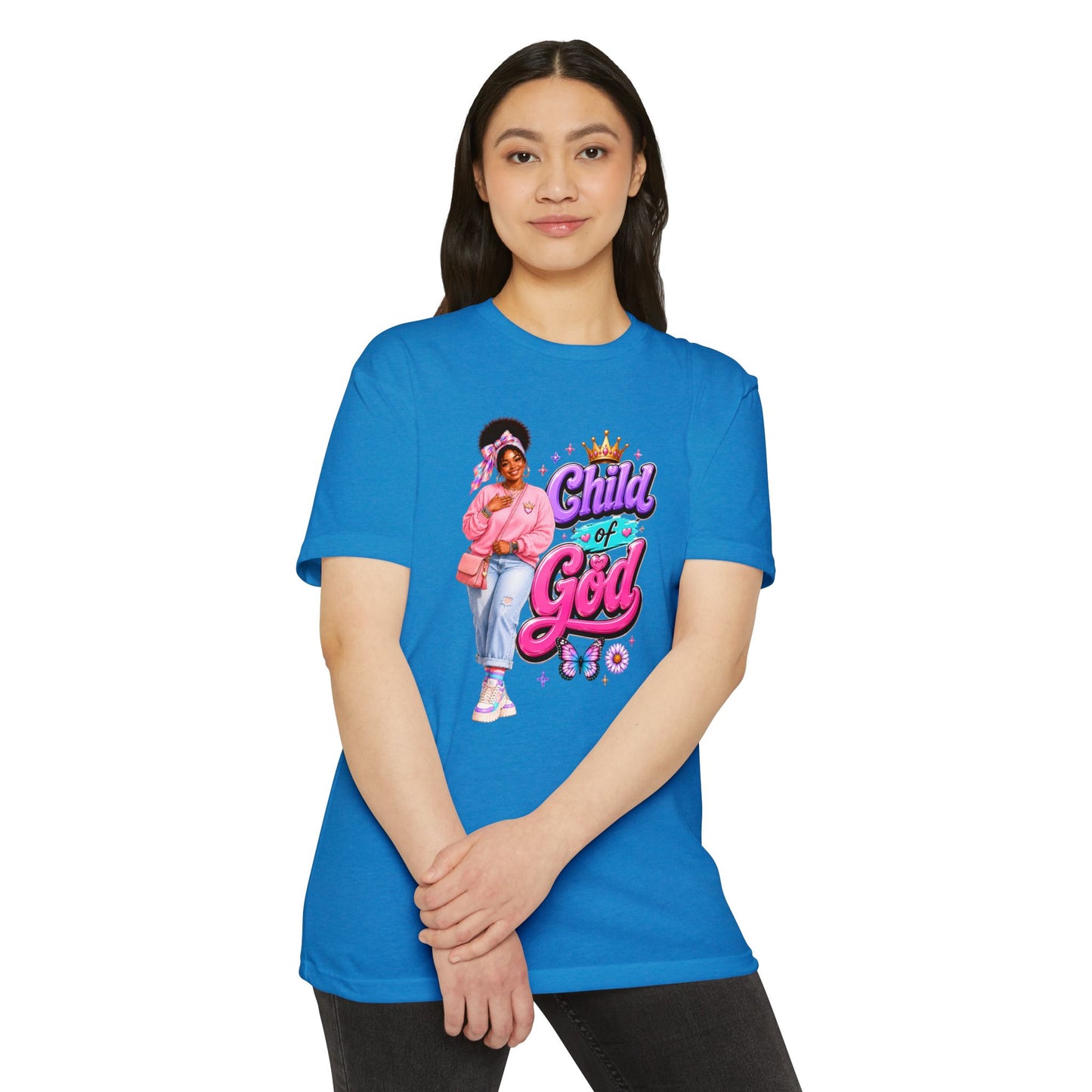 Child of God T-Shirt — Cute Pink Faith Graphic Tee for Girls
