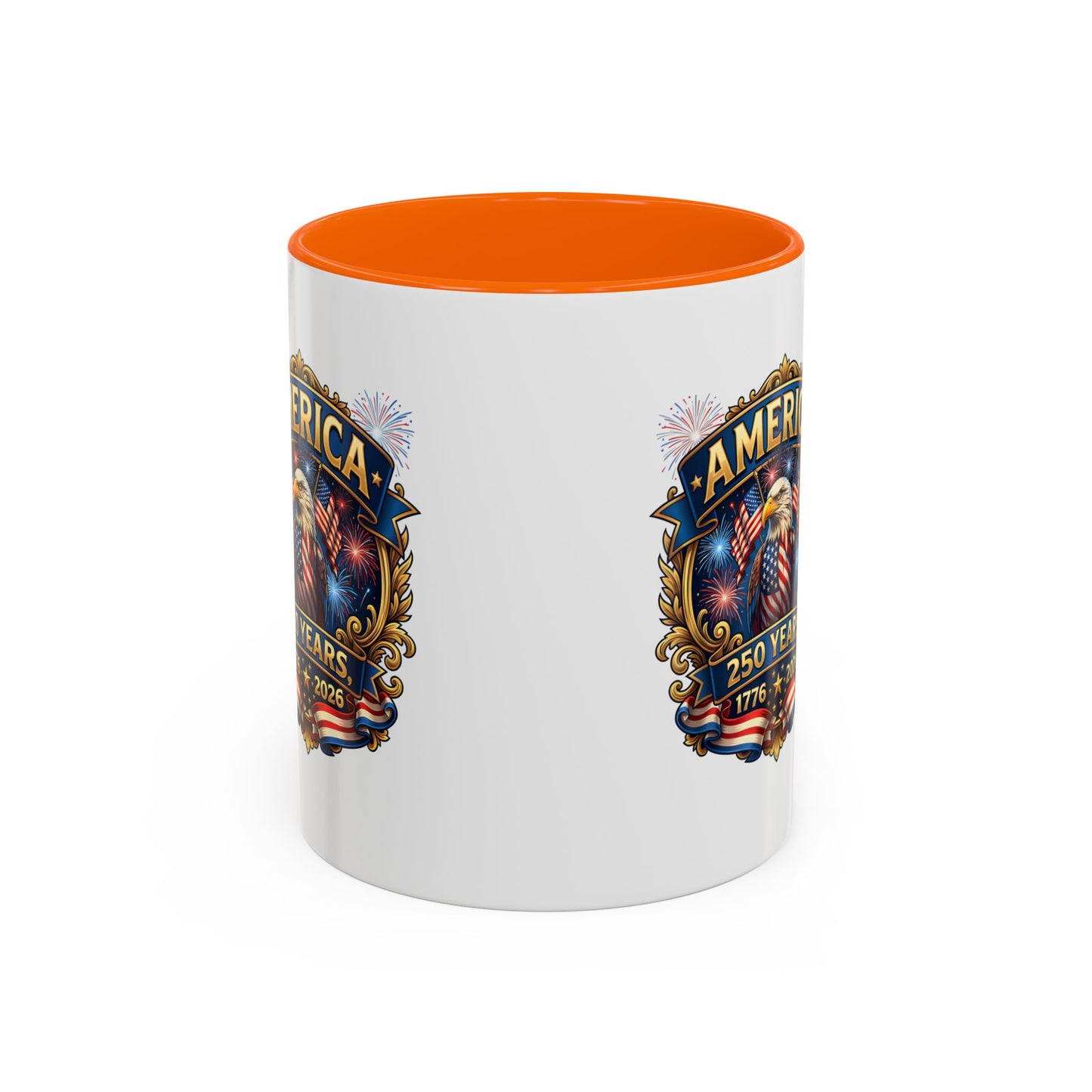 250th America Eagle Coffee Mug — Patriotic 1776–2026 Anniversary Accent Mug