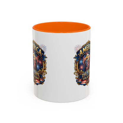 250th America Eagle Coffee Mug — Patriotic 1776–2026 Anniversary Accent Mug
