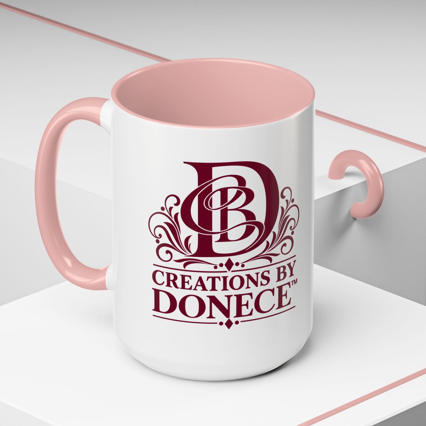 Creations by Donece Logo Accent Coffee Mug (11/15oz)