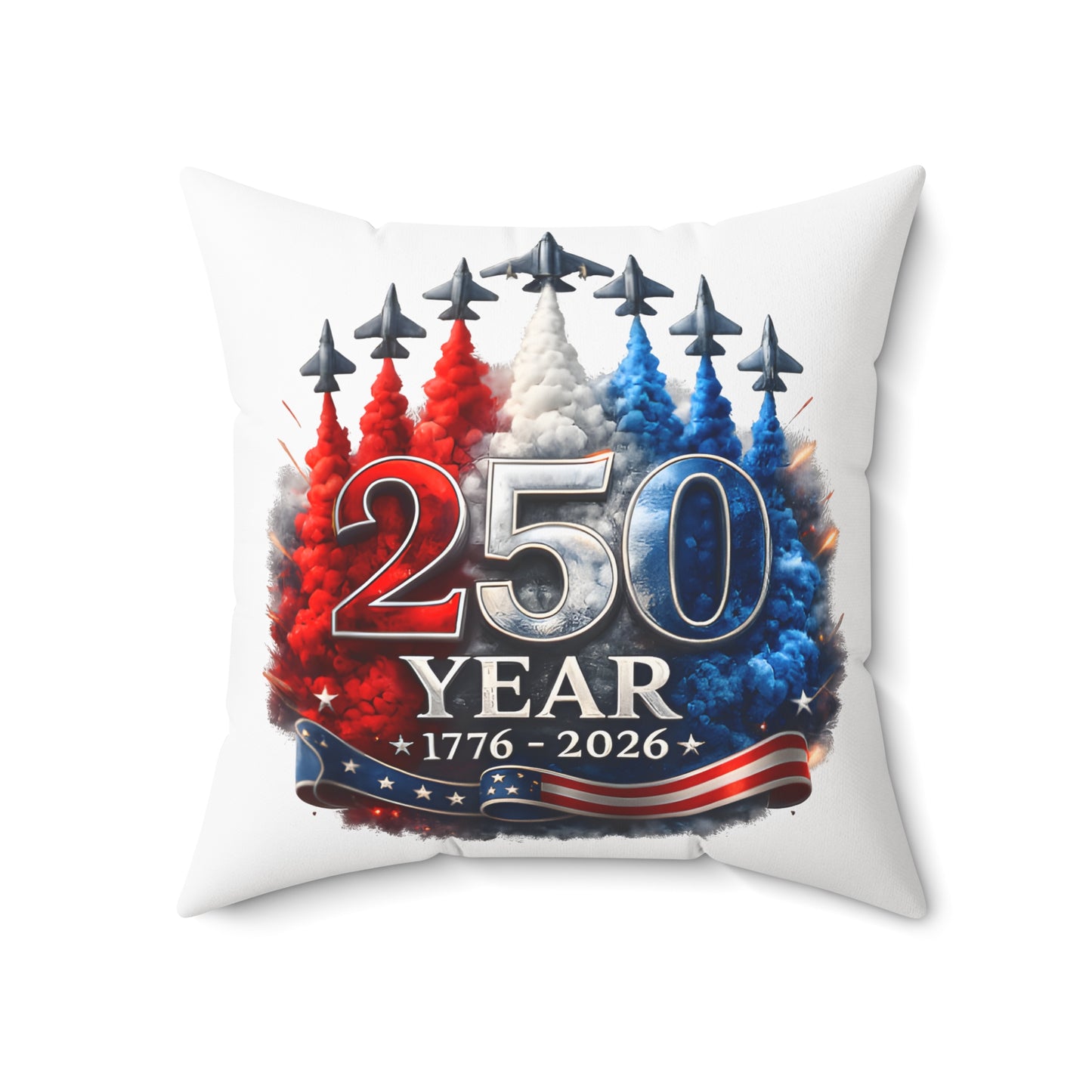 Spun Polyester Square Pillow