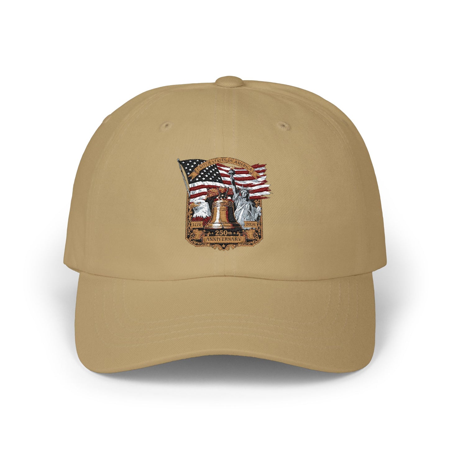 Liberty Bell Dad Cap — American Flag Embroidered Baseball Hat