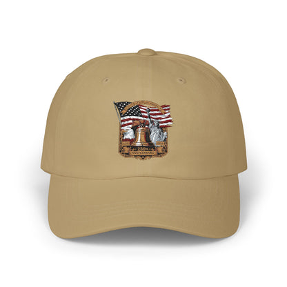 Liberty Bell Dad Cap — American Flag Embroidered Baseball Hat