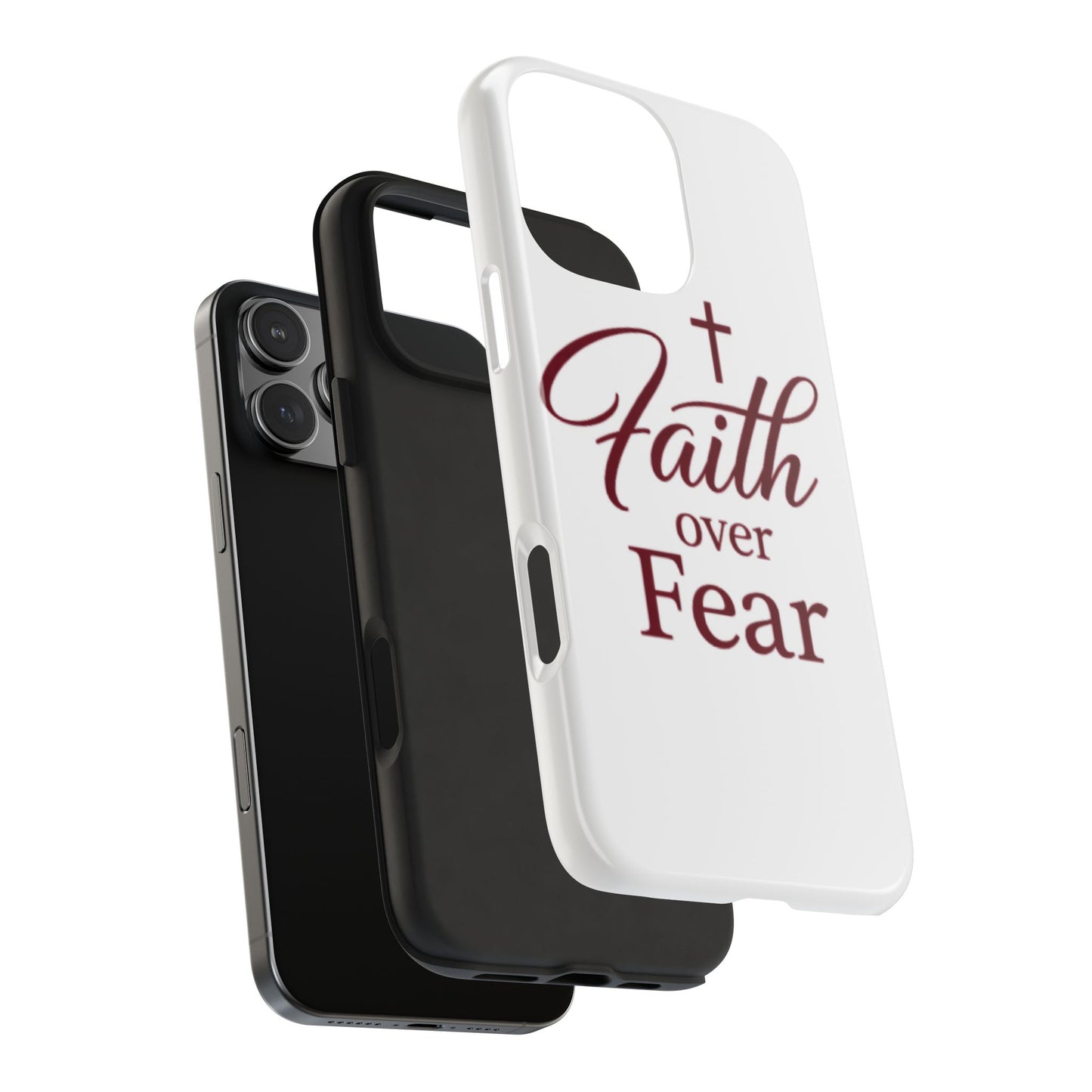 Faith Over Fear Tough Phone Case — Christian Inspirational Protective Phone Cover