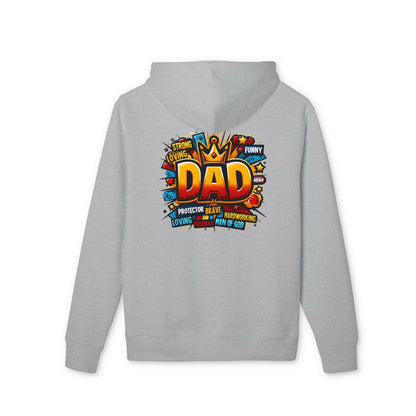 Dad Graphic Hoodie – Colorful ‘DAD’ Crown Design, Funny Loving Protector Gift for Father’s Day