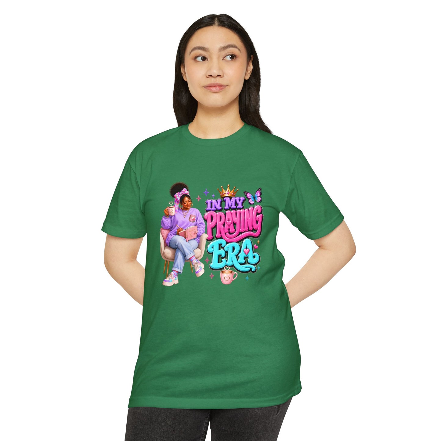 T-Shirt — "In My Praying Era" Feminine Faith Graphic Tee