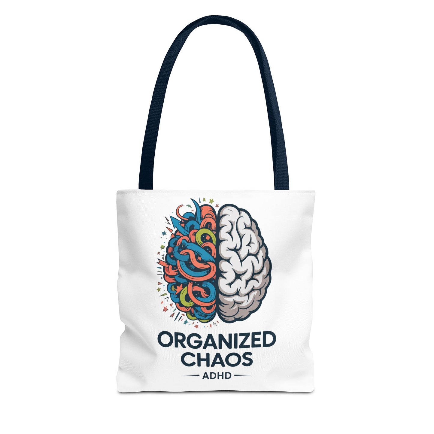 ADHD Tote Bag — "Organized Chaos" Brain Design