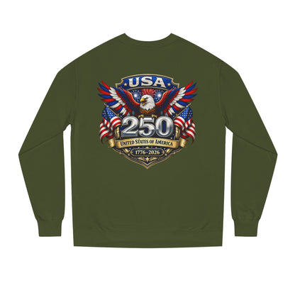 USA 250th Anniversary Sweatshirt — Patriotic Eagle 1776–2026 Crewneck