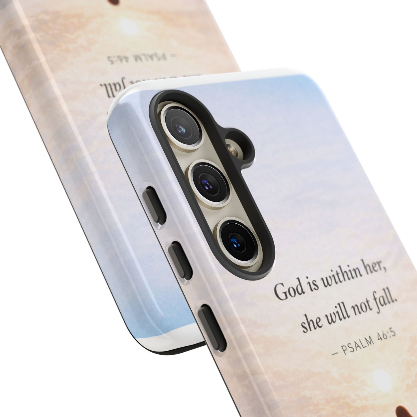 Inspirational Psalm 46:5 Phone Case — 'God is within her, she will not fall' Christian Phone Cover