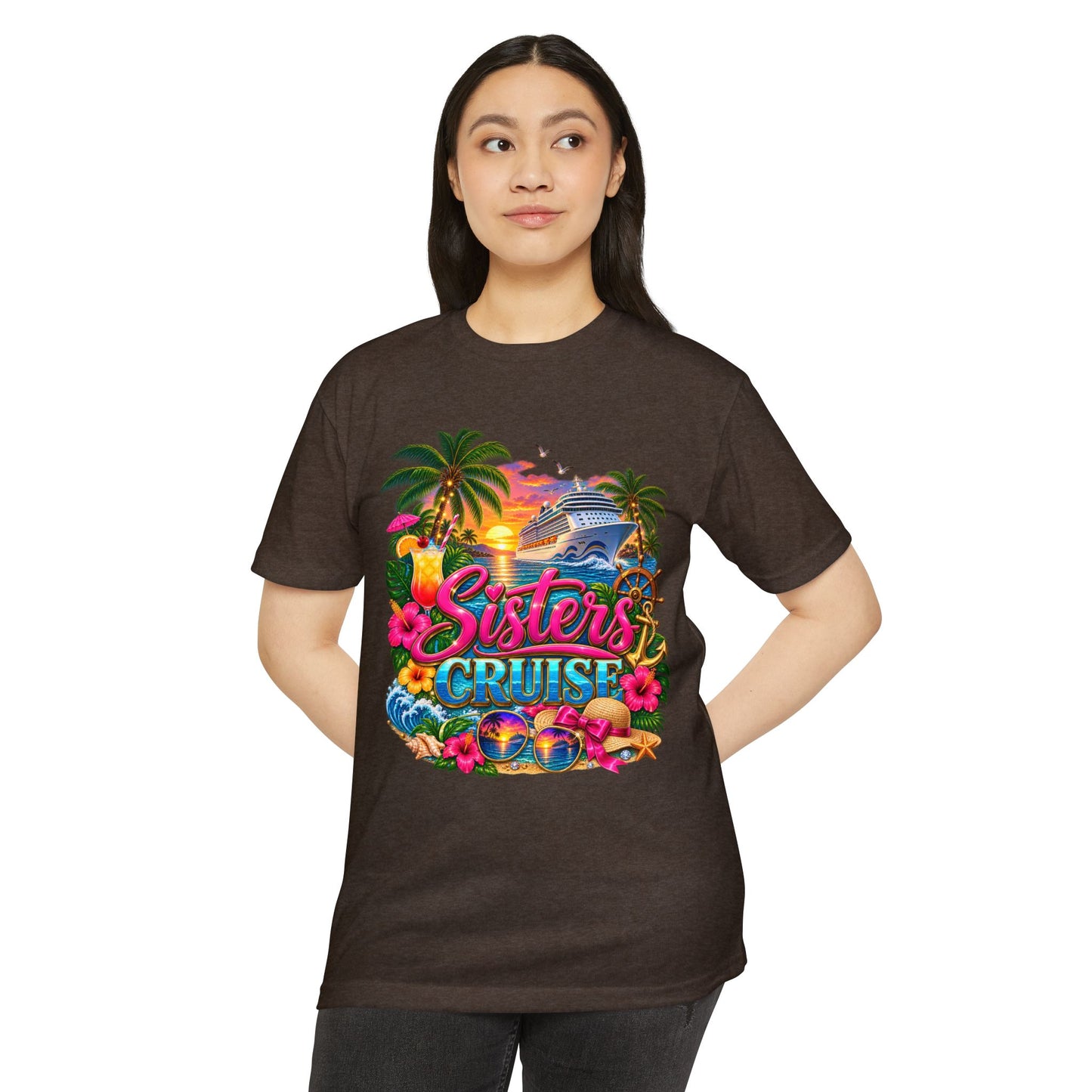 Sisters Cruise T-Shirt — Tropical Vacation Tee for Family Trips
