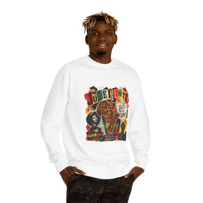 Juneteenth Celebration Sweatshirt — African Heritage '1865' Graphic Crewneck