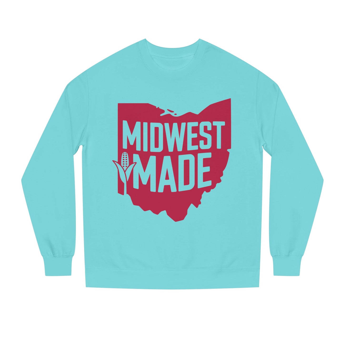 Midwest Made Sweatshirt — Ohio State Outline Corn Graphic Crewneck