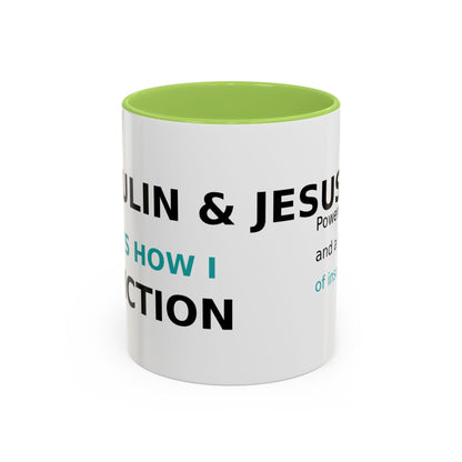 Christian Diabetes Coffee Mug – "Powered by Faith and a Little Bit of Insulin" Accent Mug (11/15oz)