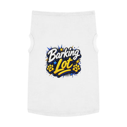Barking Lot Pet Tank Top – Funny Paw Print Dog Shirt