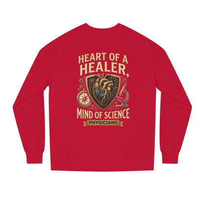 Physician Sweatshirt — "Heart of a Healer, Mind of Science" Medical Crewneck