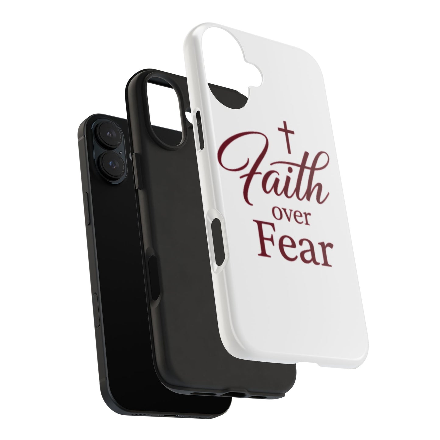 Faith Over Fear Tough Phone Case — Christian Inspirational Protective Phone Cover