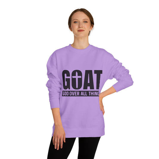 GOAT "God Over All Things" Sweatshirt - Christian Crewneck