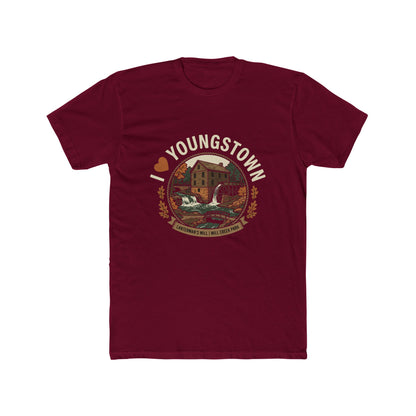 Youngstown Scenic Tee — Vintage Waterfall & Covered Bridge Graphic Shirt
