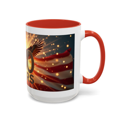 250 Years Commemorative Coffee Mug — Patriotic Eagle & American Flag Accent (11/15oz)