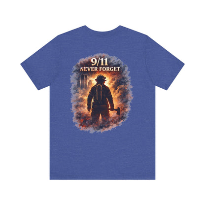 9/11 Never Forget Firefighter Tribute Tee