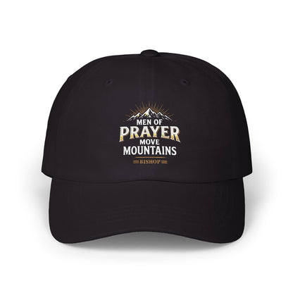Men of Prayer Move Mountains Dad Cap — Christian Faith Baseball Hat