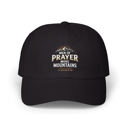 Men of Prayer Move Mountains Dad Cap — Christian Faith Baseball Hat