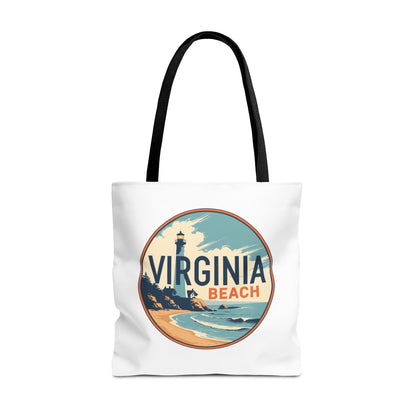 Virginia Beach Vintage Lighthouse Tote Bag