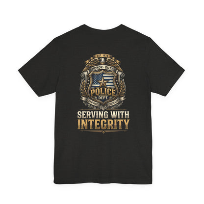 Police Badge 'Serving With Integrity' T-Shirt