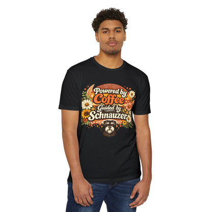 Powered by Coffee Guided by Schnauzer T-Shirt