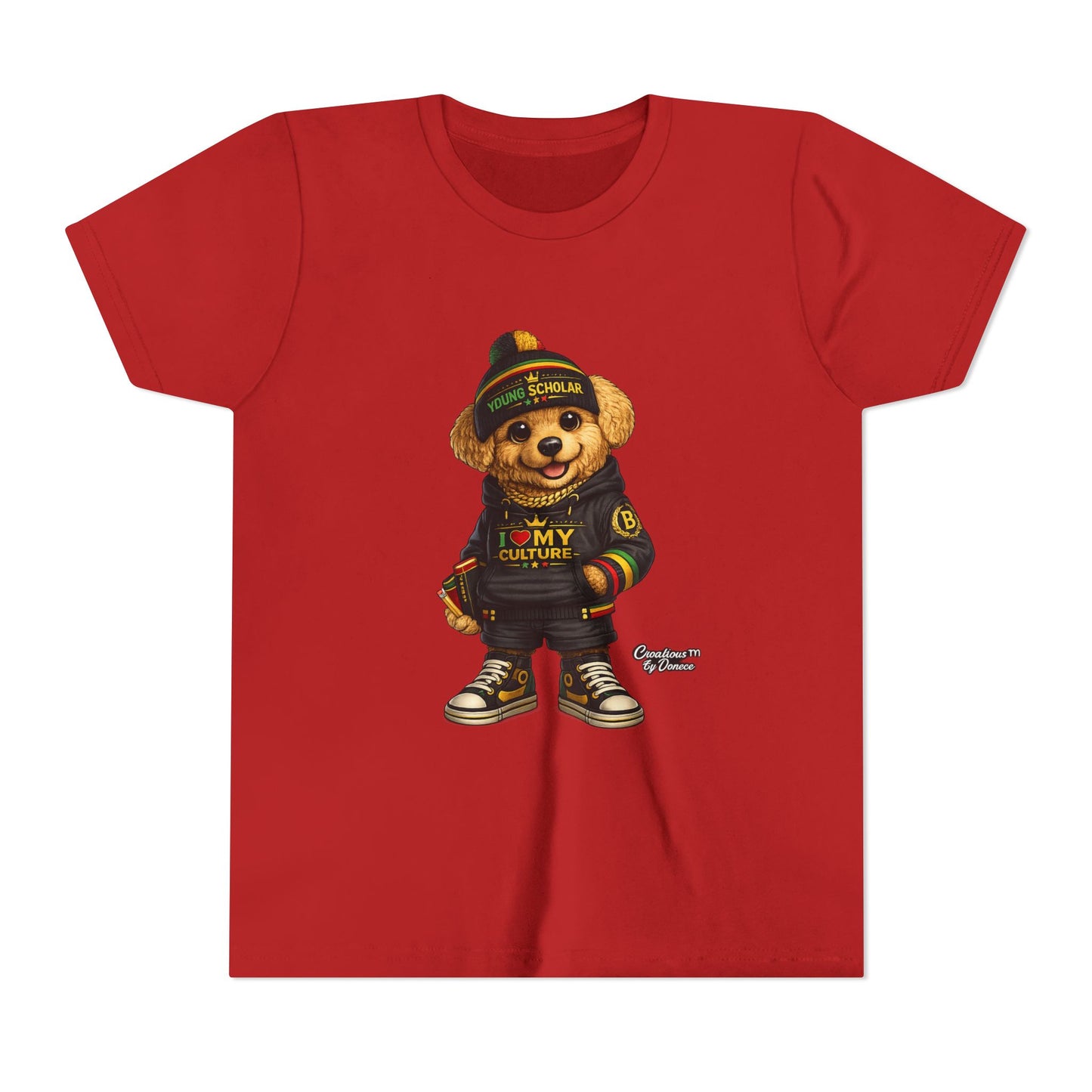 Youth Bear Graphic Tee – "I Love My Culture" Urban Streetwear