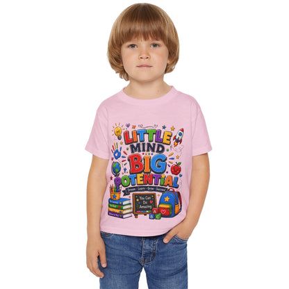 Toddler T‑Shirt — "Little Mind Big Potential" Back‑to‑School Graphic Tee