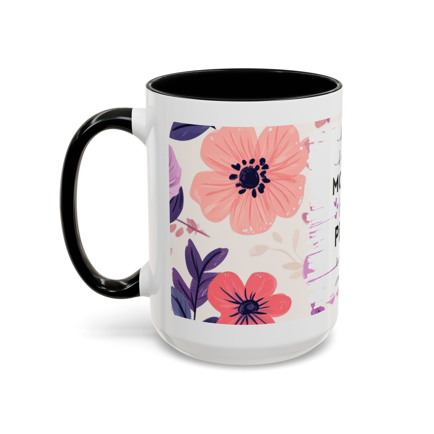 Mother Peace Floral Coffee Mug — "A quiet light, a guiding hand..." Memorial Tribute Mug