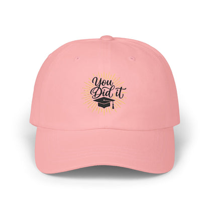 You Did It Graduation Dad Cap — Embroidered Congrats Graduate Hat