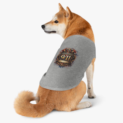 Pet Tank Top - "Never Forget 9/11" Memorial Dog Shirt