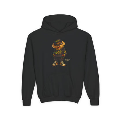 Youth Hoodie — Cool Bear 'Boss' Streetwear Design